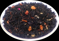 Чай черный Земляника со сливками, 500 г, фольгированный пакет, крупнолистовой ароматизированный чай, купить чай